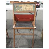 1960'S CHILDS CHALK BOARD/ACTIVITY CENTER STAND