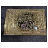 EMBOSSED BRAS OVER WOOD TRUNK - 18' X 12' X 12'