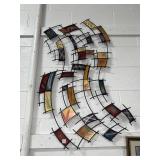 METAL WALL ART W/COLORFUL PANELS - 24' X 40'