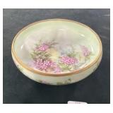 5' PORCELAIN HAND PAINTED PIN DISH BY BELLE STEELE