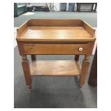 ANTIQUE SINGLE DRAWER WASH STAND -