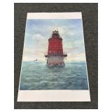 (6) UNFRAMED PRINTS AND POSTERS: LIGHTHOUSE BY