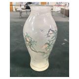 6 1/2' ASIAN REVERSE PAINTED GLASS VASE