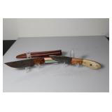 Damascus Steel fixed blade knives