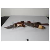 Damascus Steel fixed blade knives