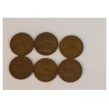 1970 Mexico 20 Centavos 6 ea.