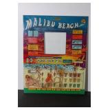 Bally Malibu Beach Pin Ball Machine Glass