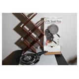 3 Piece Sautï¿½ Pans and Storage Rack