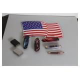 Knives and Zippo Lighters