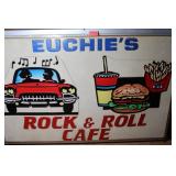 Euchie's Rock & Roll Cafï¿½ Sign 73x52 Double Sided