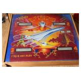 Handmade table from Bally Pinball Machine Glass