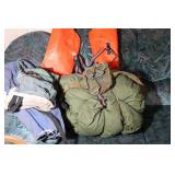 Sleeping Bag, Army Belt and other Outdoor Equipmen