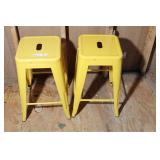 Metal Shop Stools  2 ea.