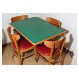 Pedestal Table 30x42 with 4 chairs