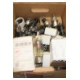 BOX OF VARIOUS RADIO TUBES SOME IN OG BOX