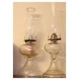 (2) ORIGINAL OLD OIL LAMPS