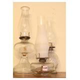 (3) OIL LAMPS