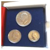 THREE PIECE BICENTENNIAL  PROOF SET