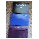 THREE US PROOF SETS