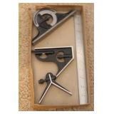 STARRETT 4 PC 12IN SQUARE SET