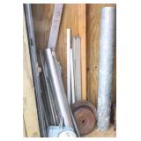 ALUMINUM FLASHING, ROUND STEEL STOCK ETC
