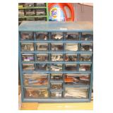 ORGANIZER DRAWERS WITH RADIO PARTS ETC