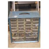 ORGANIZER DRAWERS WITH RADIO PARTS ETC