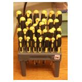 30 PC SCREWDRIVER SET ON STAND