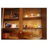 CANDLEHOLDERS, CUPS & SAUCERS ETC