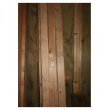 9 LIKE NEW 8 FT 2' X 4' STUDS & MISC LUMBER