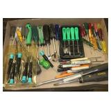 ASSORTED SCREWDRIVERS INCLUDES MATCO