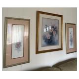 LENA LIU LITHOGRAPH OF HUMMINGBIRDS