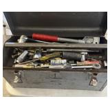 GRAY TOOL BOX W/ASST. TOOLS