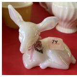 FENTON OPALESCENT GLASS DEER