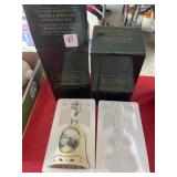 2 PC THOMAS KINKAID CHRISTMAS BELL'S