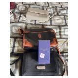 2 LIZ CLAIBORNE PURSES & NEW BOTTLE MESMERIZE