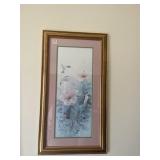 FLOWER PRINT & METAL WALL ART