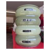 STACKING 1960'S CANISTER SET