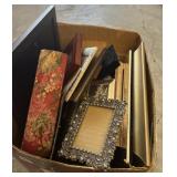 BOX OF PICTURE FRAMES