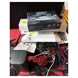 FIRE TV CUBE, DESK LAMP, POWER BANK, & PHONE CORDS