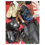 VINCE FLAMING FOOTBALL & PAIR OF KIDS NIKE CLEATS