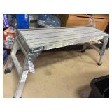 ALUMINUM FOLD UP BENCH 12" 225LB CAPACITY