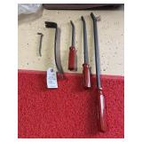 CRAFTSMAN 3PC PRY BAR & STANLEY NAIL PULLER