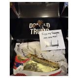 TRUMP SIZE 11 GOLD SNEAKERS