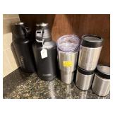 (3) YETI CAN INSULATORS, (1) 30OZ YETI TUMBLER, &