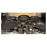 5PC FRYING PANS & GRIDDLE PANS