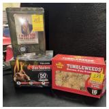 3 BOXES OF FIRE STARTER TUMBLEWEEDS