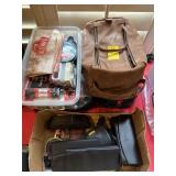 (3) SHAVING BAGS W/ SOAP, SHAMPOO, SHOE POLISH, NA