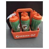 6 PACK GATOROADE WATER BOTTLES W/ CARRY CASE
