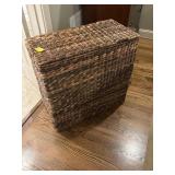 WICKER CLOTHES HAMPER - 27"x28"